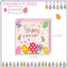 COSORO 20pcs Easter Party Napkins - Pink Bunny Eggs Pattern, Table Decorations for Luncheon & Dinner