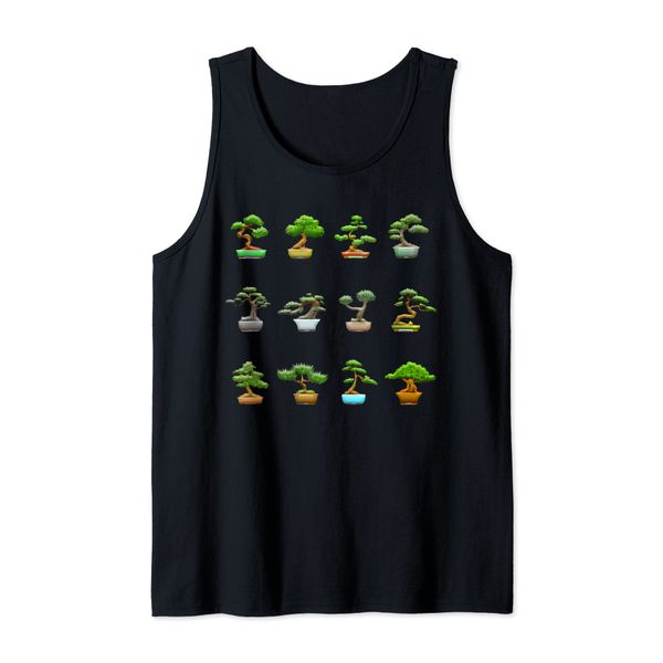 Bonsai Tree Collection Buddhist Zen Tank Top