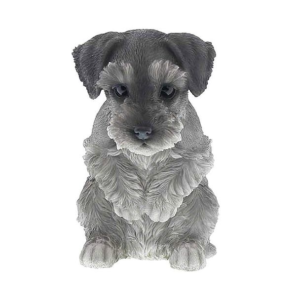 Red Stone QY-169 Figurine, Gray, Approx. 6.7 x 3.9 x 5.9 inches (17 x 10 x 15 cm), Bow Schnauz