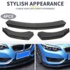 FOR 2008-2015 MITSUBISHI LANCER Front Bumper Lip Splitter Spoiler Strut Rods