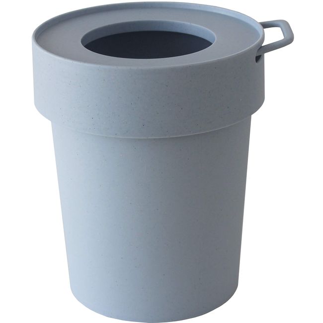 Way-be 239970 TapTrash Trash Can with Hidden Bag, Smoky Blue, Size S, 1.3 gal. (5 L)