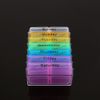7 Days Weekly Dispenser Am Pm Storage Container Tablet Sorter Case Organizer