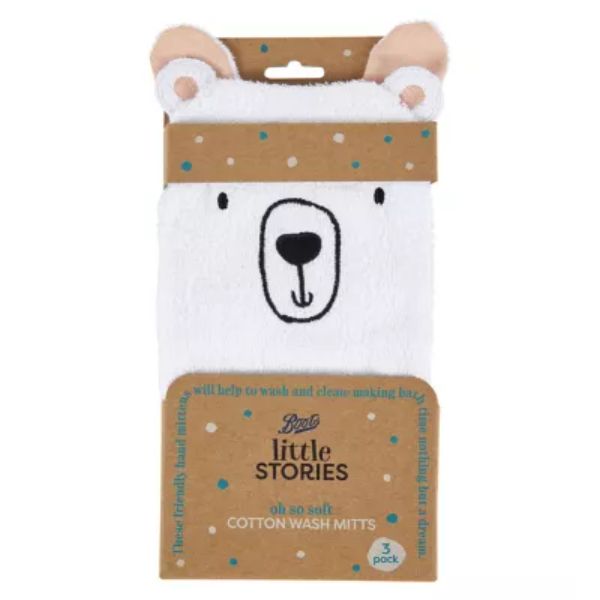 Boots Little Stories Cloth Mitt Set