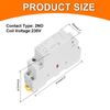sourcing map AC Contactor 20A 2 Pole 2NO 230V Load and Lighting Circuit Control DIN Rail Mount