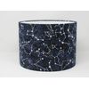 Navy Blue Glow in Dark Constellation Star Drum Lampshade