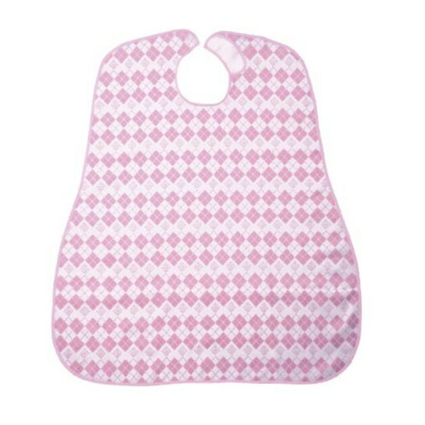 Meal apron Lightweight and durable waterproof apron Size 900 x 800mm Diamond pink 6060 Nursing care products Meal care products