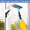 IHKFILAN Angle Adapter and Extension Pole Hinge Tip，Threaded Extension Pole Rotatable Angle Adaptor Attach to Duster Painter Brush Squeegee Gutter Cleaning Tools