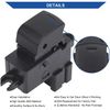 Passenger Window Switch Control for 05-17 Nissan Frontier Pathfinder Orange LED