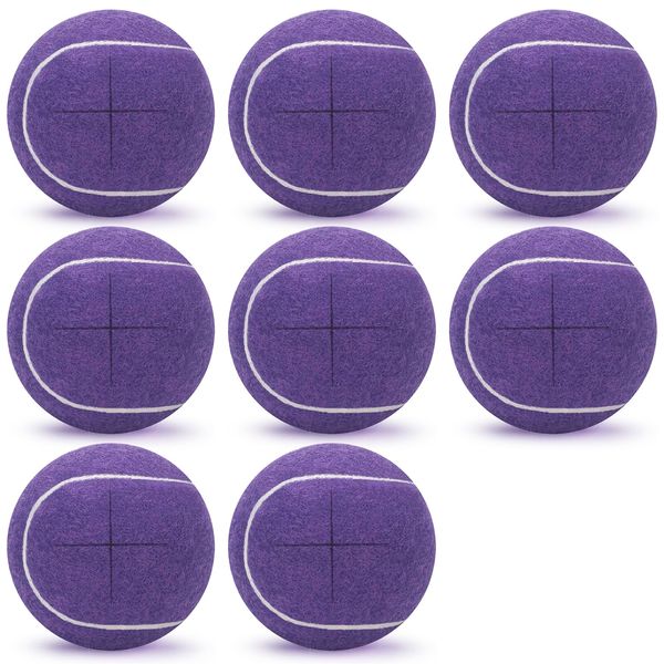 8PCS - Walker Glide Balls,Precut Walker Tennis Balls for Furniture Legs and Floor Protection,Walkers Legs Universal Precut Glide Balls,Heavy Duty Long Lasting Felt Pad Glide Coverings,Fit Most Walkers