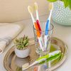 MOUTHWATCHERS Dr Plotkas Extra Soft Flossing Toothbrush Manual Soft Toothbrush for Adults, Ultra CleanToothbrush, Good for Sensitive Teeth and Gums, 2 Pack - Colors Vary