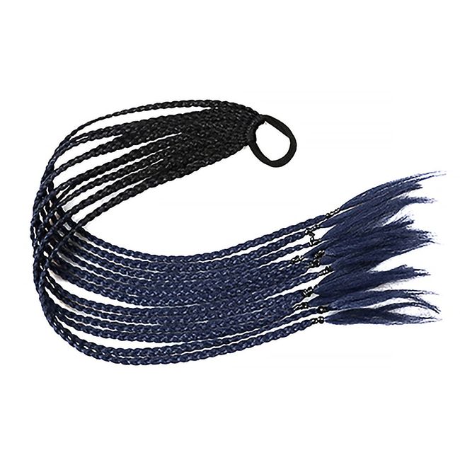 Tefure Q37-B20 Dance Extensions, Kids, Braided, Blue and Navy