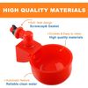 8Pcs Automatic Water Cups Poultry Drinker Waterer Chicken Duck Quail Drinking US