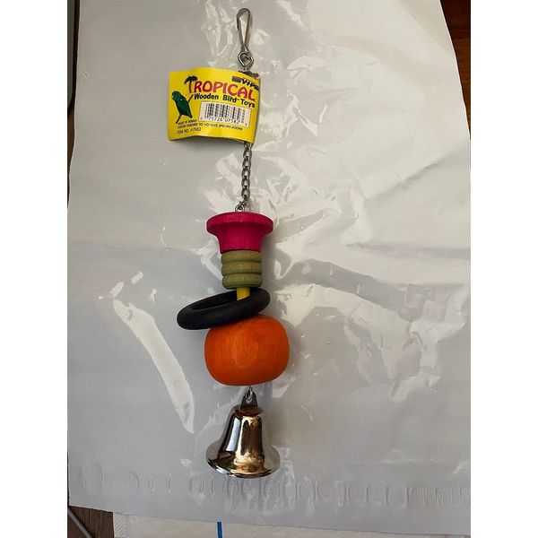 Vo-Toys Ball and Rings Wooden Bird Toy