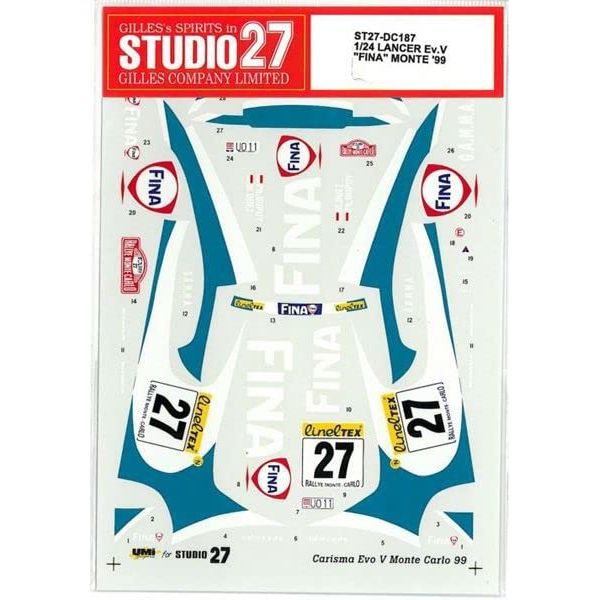 Barchetta 1/24 LANCER Evo.V "FINA" MONTE '99