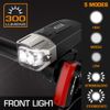 EverBrite Bike Lights Rechargeable Bicycle Light Front & Rear 5+4 Lighting Modes