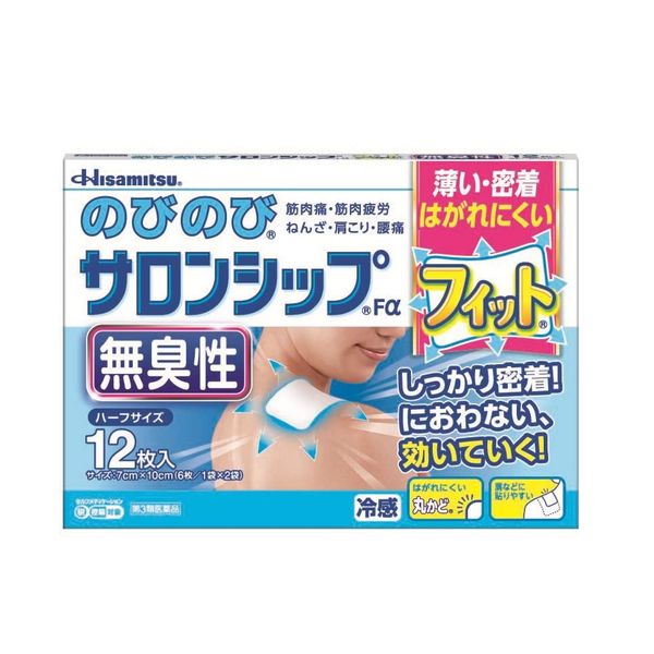 [Third drug class] Noby Nobi Salonship Fα (fit odorless) half size 12 pieces * Products subject to self-medication tax system