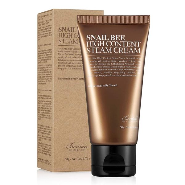 Benton Snail Bee High Content Steam Cream - Salyangoz Özlü Üstün Buhar Karışımı Krem 1 Paket (1 x 50 g)