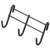 Iris Ohyama MPA-3F Mesh Panel Hooks, 3 Rows, Black