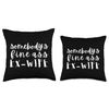 Funny Divorce Somebody's Fine Ass Ex-Wife Throw Pillow