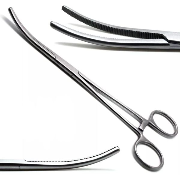 Pean Rochester forceps curved hemostat surgical instruments veterinary German 8”