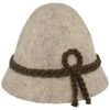 Breiter Bavarian men's stubble hat, size 60, light grey mottled, Mottled light grey