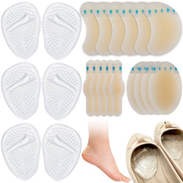 BDSHUNBF 21PCS Invisible Blister Plasters, Hydrocolloid Gel Blister, Blister Cushion Pads Waterproof High Heels Pads for Heel Foot Guard Skin