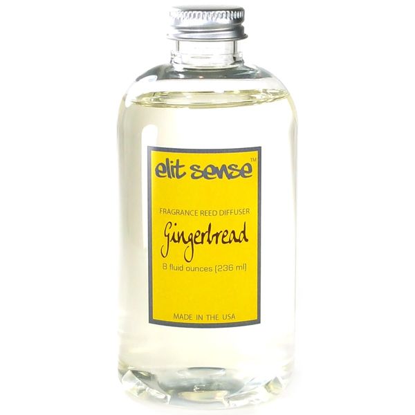 Elit Sense Gingerbread Refill Oil for Reed Diffuser, 8 oz - Made in USA