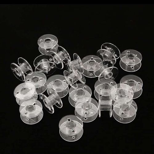100pcs Household Sewing Machine Plastic Bobbin Bobbin Bottom Thread Transparent Sewing Tool