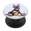 Schnauzer Easter Dog Bunny Ears Easter Eggs Puppy PopSockets Standard PopGrip
