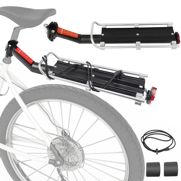 Fahrrad Gepäckträger Mountainbike Gepäckträger MTB Schnellspanner Aluminium Legierung Fahrrad hinten Sattelstütze Rack Einstellbare Universal Gepäckträger Fahrrad für Mountainbike Fahrrad