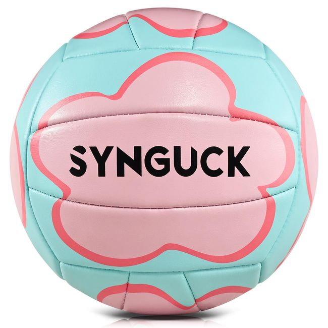 SYNGUCK Volleyball No. 5 Soft Volleyball PU Leather Soft Volleyball Practice High School College General Women's Beach