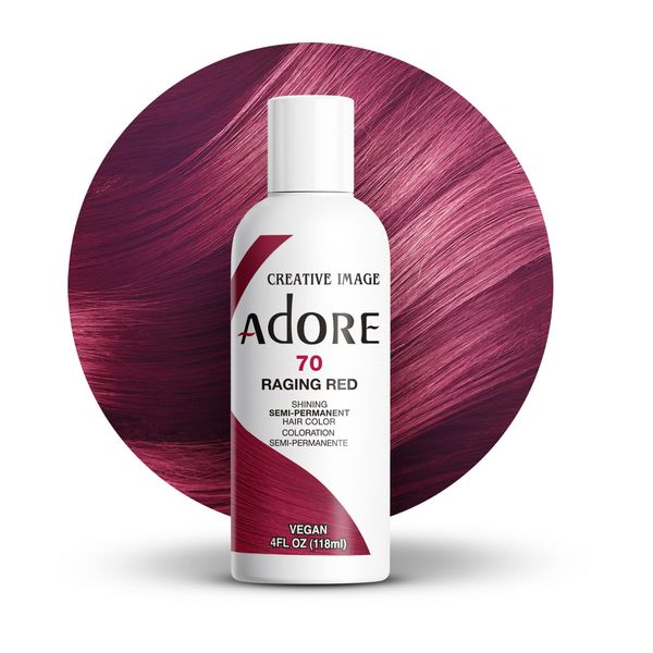 Adore Semi Permanent Hair Dye Raging Red 4 Fl Oz Vegan Cruelty Free