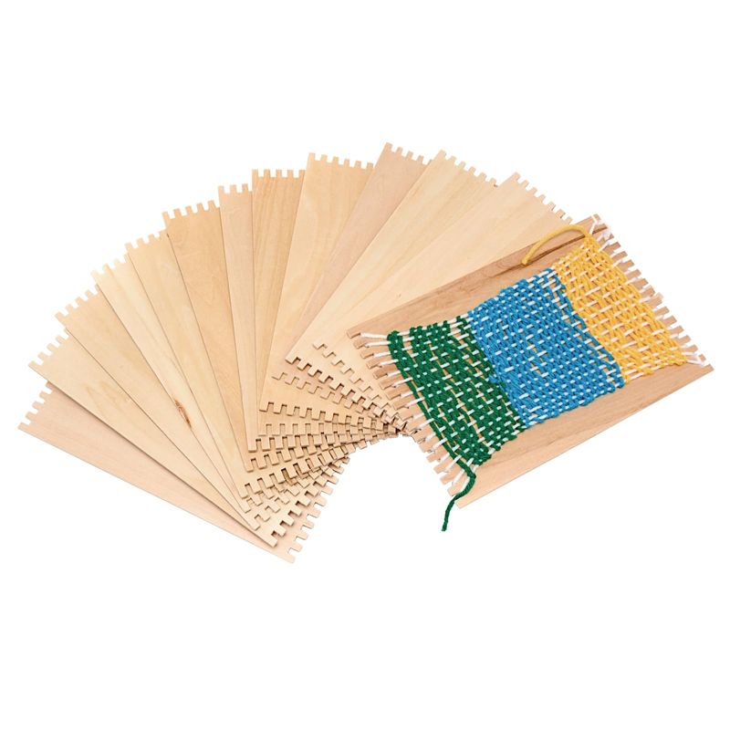 Colorations RLOOM Beginners Wooden Loom, Set of 12, for Kids, Arts ...