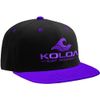 Koloa Surf-Classic Wave Logo Solid Snapback Hats-Purple-Black/Grey