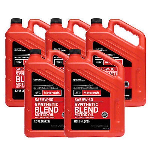 Motorcraft OEM SAE 5W-30 Premium Synthetic Blend Motor Oil - 25 Quart