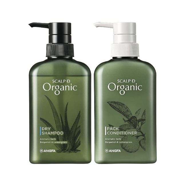 Scalp D Organic Shampoo, Men's Conditioner, For Dry Skin, 11.8 fl oz (350 ml) Each, Moisturizing