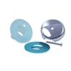 Big Single Hole Overflow Gasket Kit with Overflow Cover (Chrome)