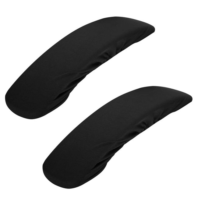 Lurrose 1 Pair Chair Armrest Covers Chair Arm Covers Armrest Covers Arm Chair Protector Elbow Arm Protection Easy Wash Elastic Car Airplane Office Supplies (Black)