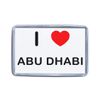 I Love Abu Dhabi - Small Plastic Fridge Magnet