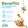 Cat Toy Teaser Wand Refill - Beetle Katfly Teaser Attachment - Yellow