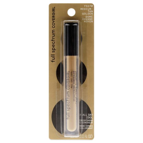 COVERGIRL All Day Idol, Brightening Concealer, Medium-tan Golden, 0.12 Ounce