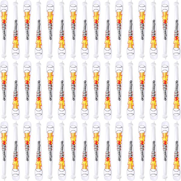 Sonarun 48 Pack 25.6 Inch Inflatable Baseball Bats Blow Up Baseball bat inflates Bulk for Carnival Summer Pool Baseball Birthday Party Favors