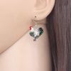 NEWEI Acrylic Cute Hen Chicken Dangle Earrings, Stainless Steel, Dangle