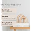 Wood Arch Decorative Objects - Suitable for Coffee Table Decor, Neutral Home Dec