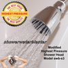 Most Powerful Highest Pressure Shower Head Modified 14gpm Water Blaster swb-s3