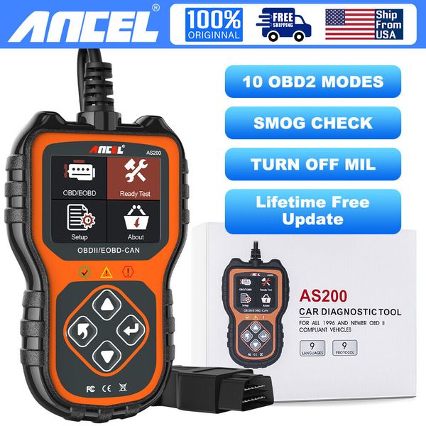 Check Engine Light Fault Automotive Code Reader OBD2 Car Scanner I/M Readiness