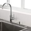 KANARY Sink Top Air Switch Kit(All Brass Button) for Garbage Disposal with Power Module (Round,Chrome)