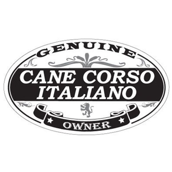 Cane Corso Italiano Oval Sticker