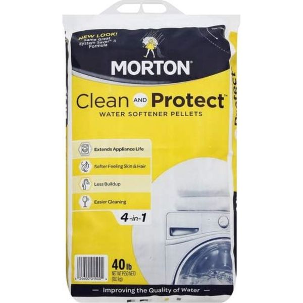 Morton Clean and Protect II Water Softening Pellets, 40-Pound