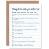 Wee Blue Coo CARD GET WELL SOON THINGS TO DO GIFT